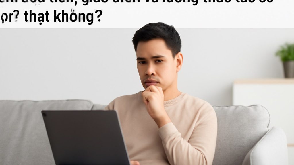 Minh họa: Điểm đầu tiên: giao diện và luồng thao tác có “gọn” thật không?