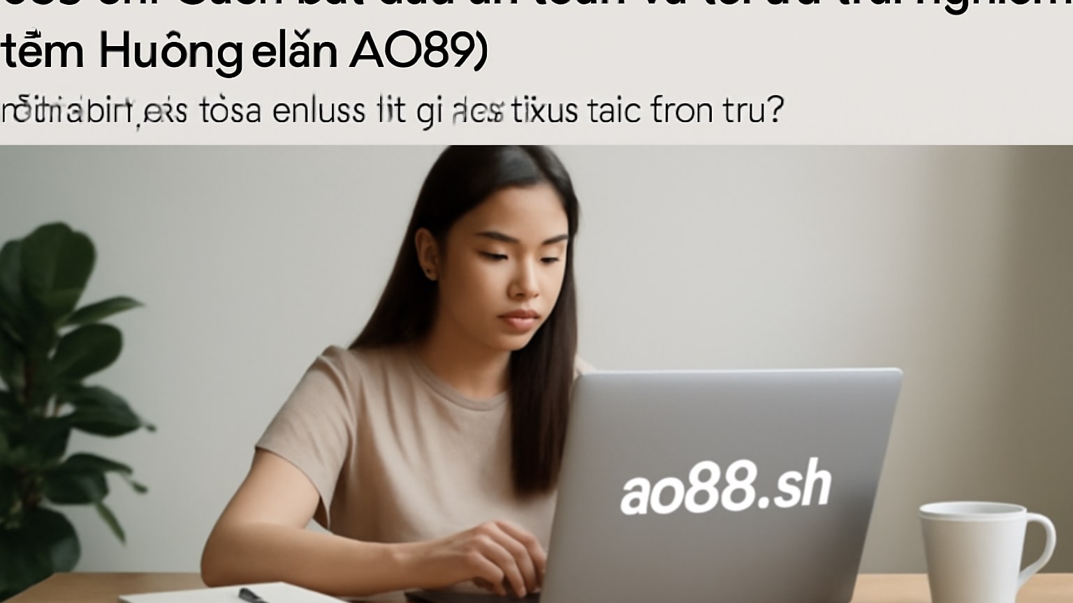 ao88.sh: Cách bắt đầu an toàn và tối ưu trải nghiệm (kèm Hướng dẫn AO88)
