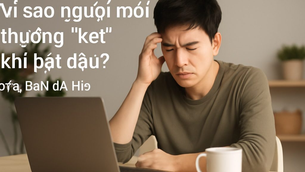 Minh họa: Vì sao người mới thường “kẹt” khi bắt đầu?